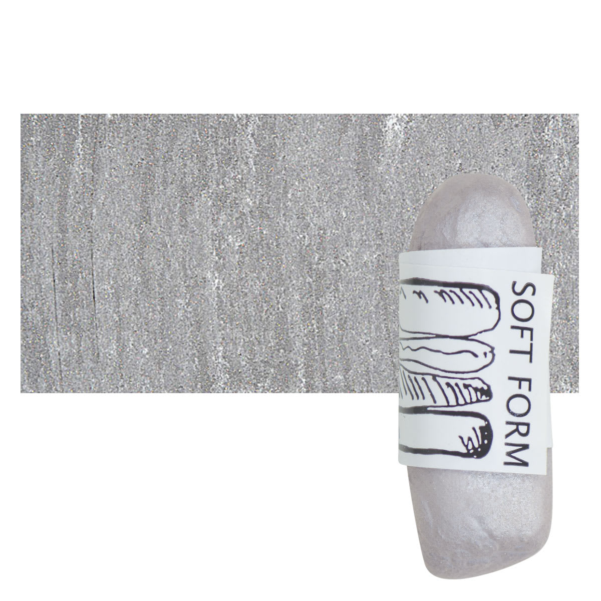 Townsend Artists' Soft Form Pastel - Iridescent Purple (Dark) pastel and swatch