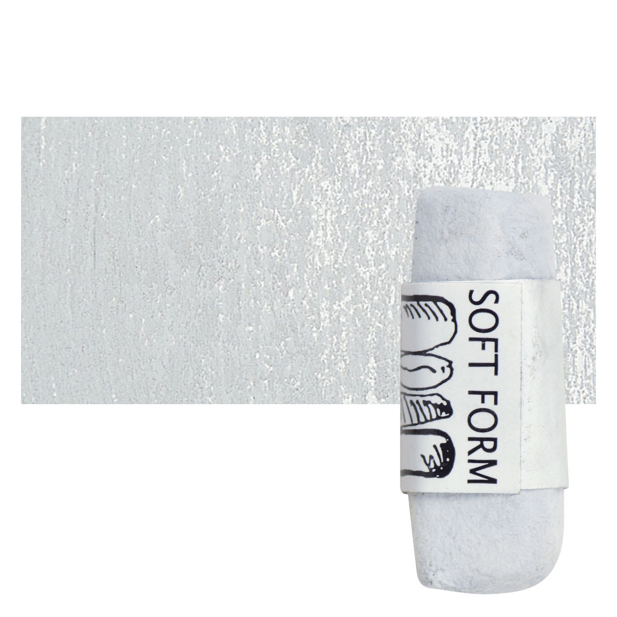 Townsend Artists' Soft Form Pastel - Light Gray (Dark) pastel and swatch