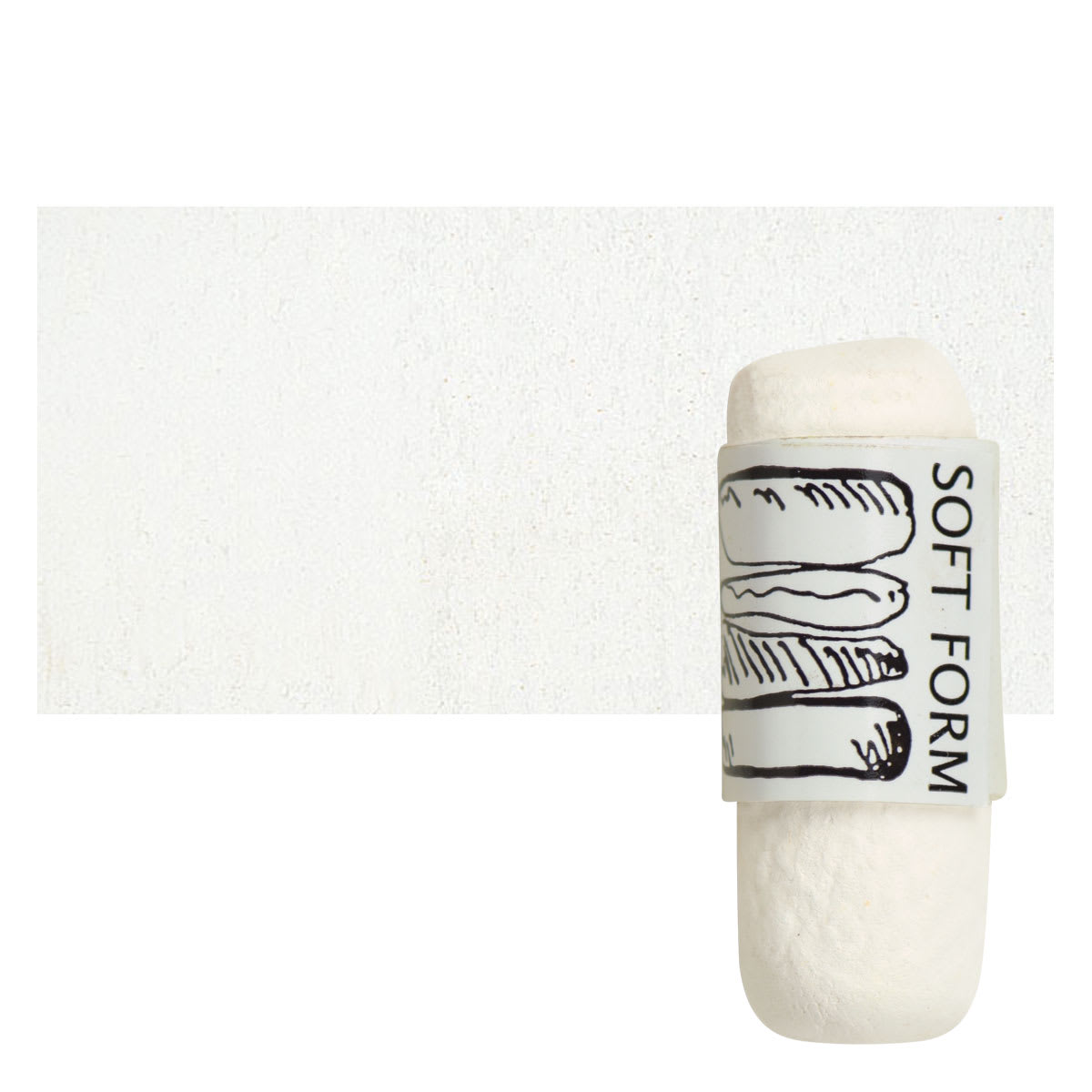 Townsend Artists' Soft Form Pastel - Light Orange (Light) pastel and swatch