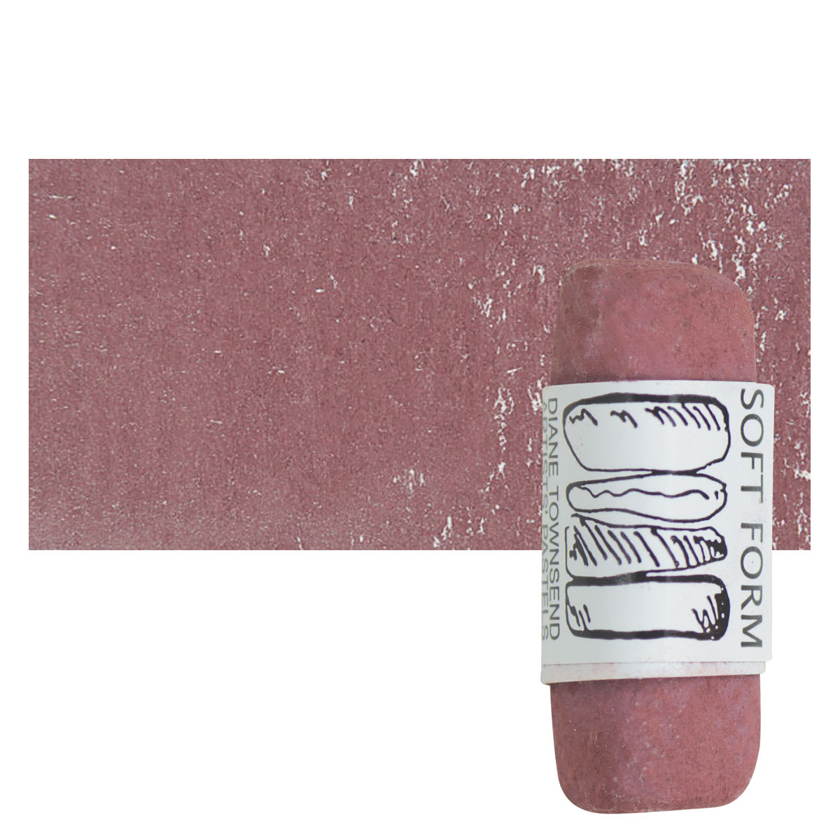 Townsend Artists' Soft Form Pastel - Mars Violet (Light) pastel and swatch