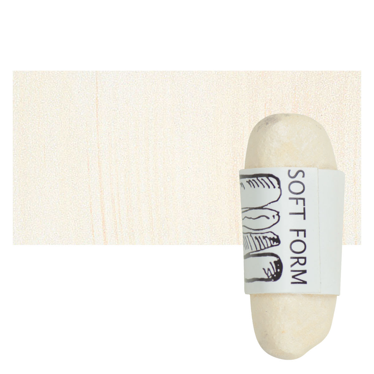 Townsend Artists' Soft Form Pastel - Pearl Orange 711 pastel and swatch