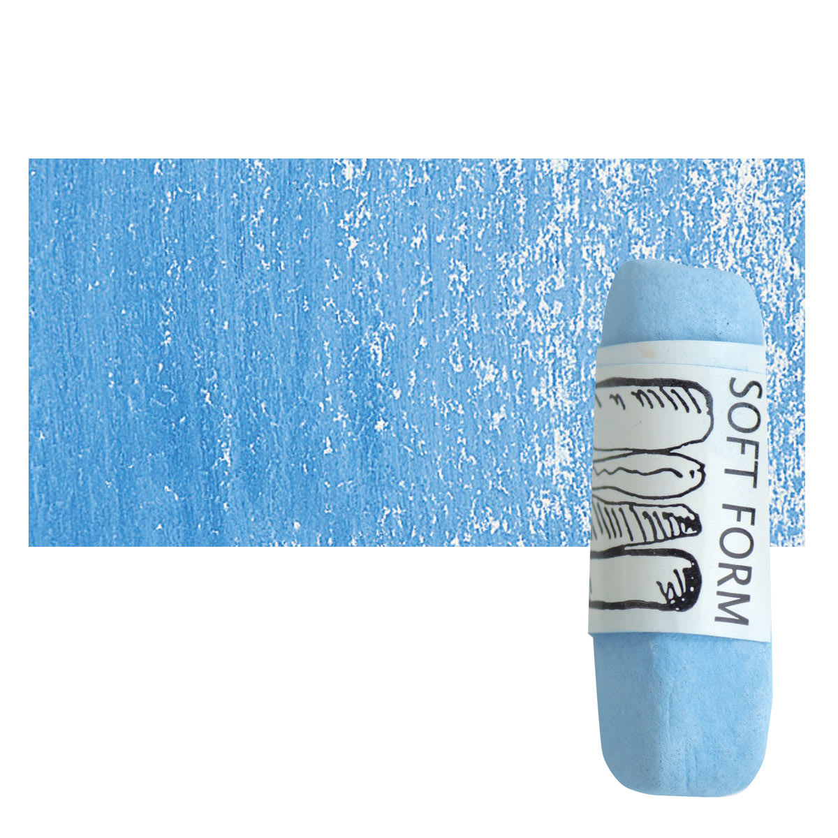 Townsend Artists' Soft Form Pastel - Phthalo Blue (Light) pastel and swatch
