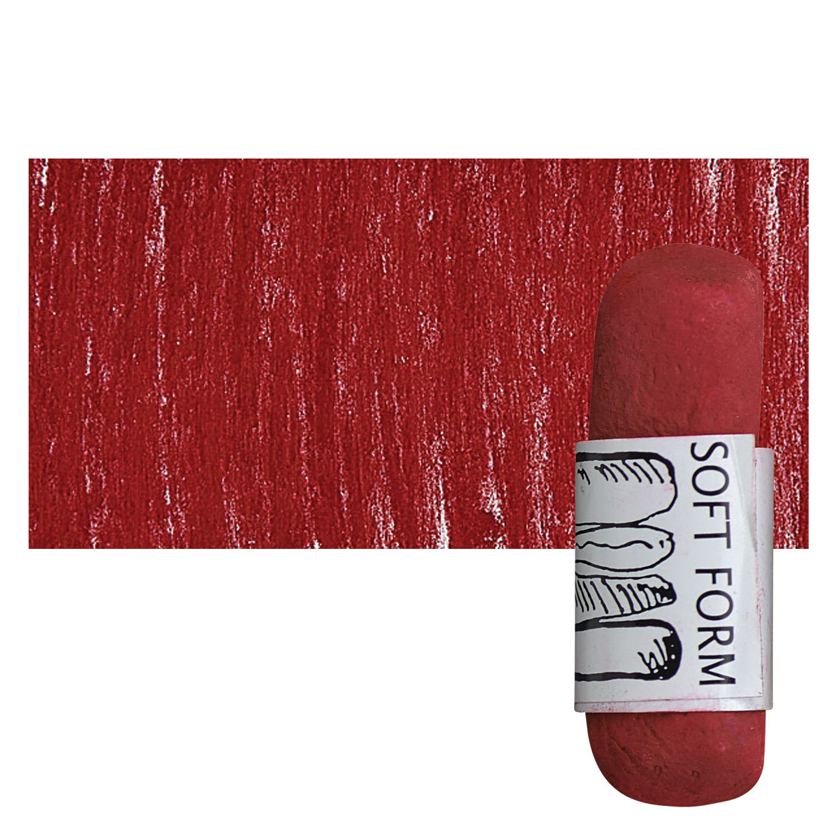 Townsend Artists' Soft Form Pastel - Tuscan Red (Dark) pastel and swatch
