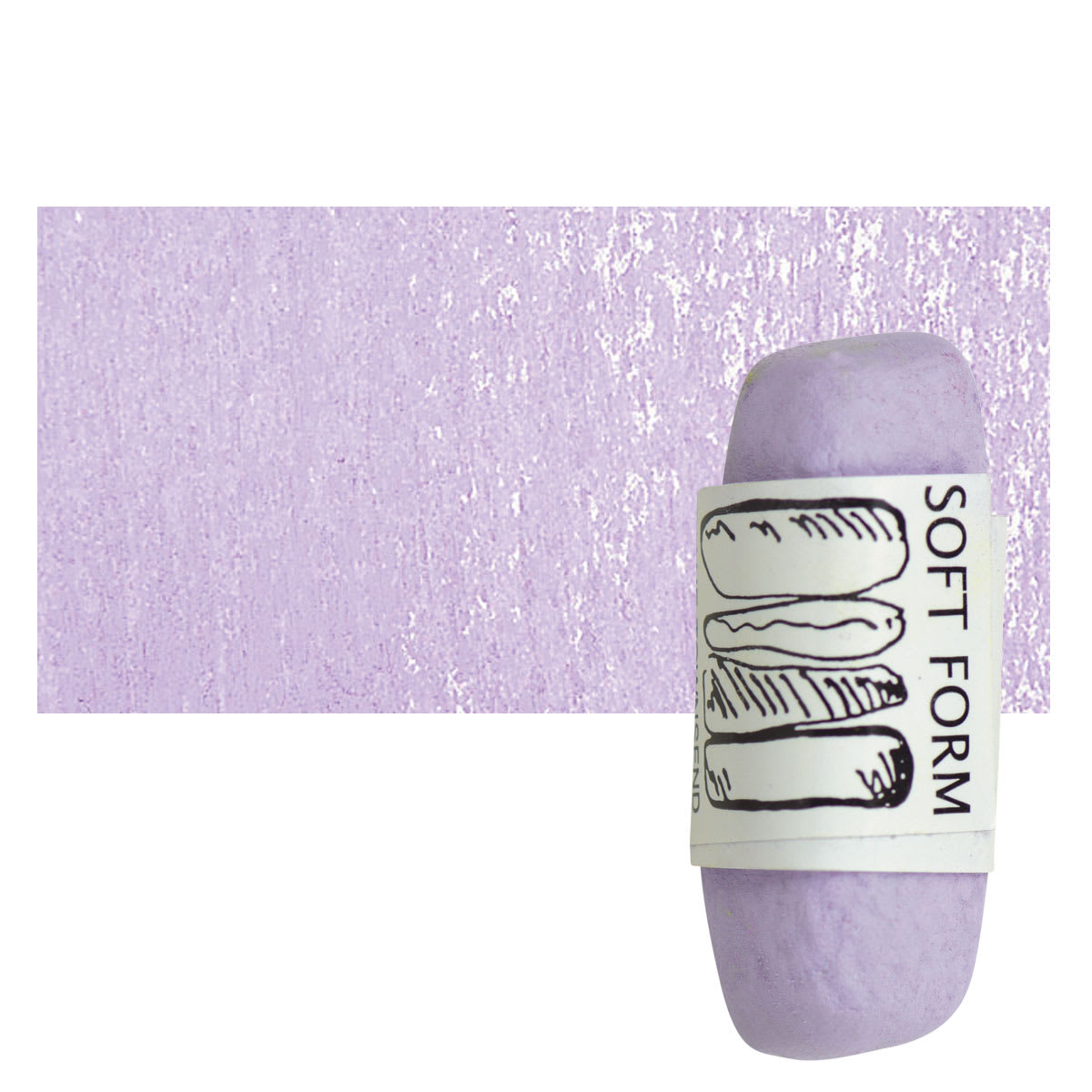 Townsend Artists' Soft Form Pastel - Ultra Marine Violet (Light) pastel and swatch