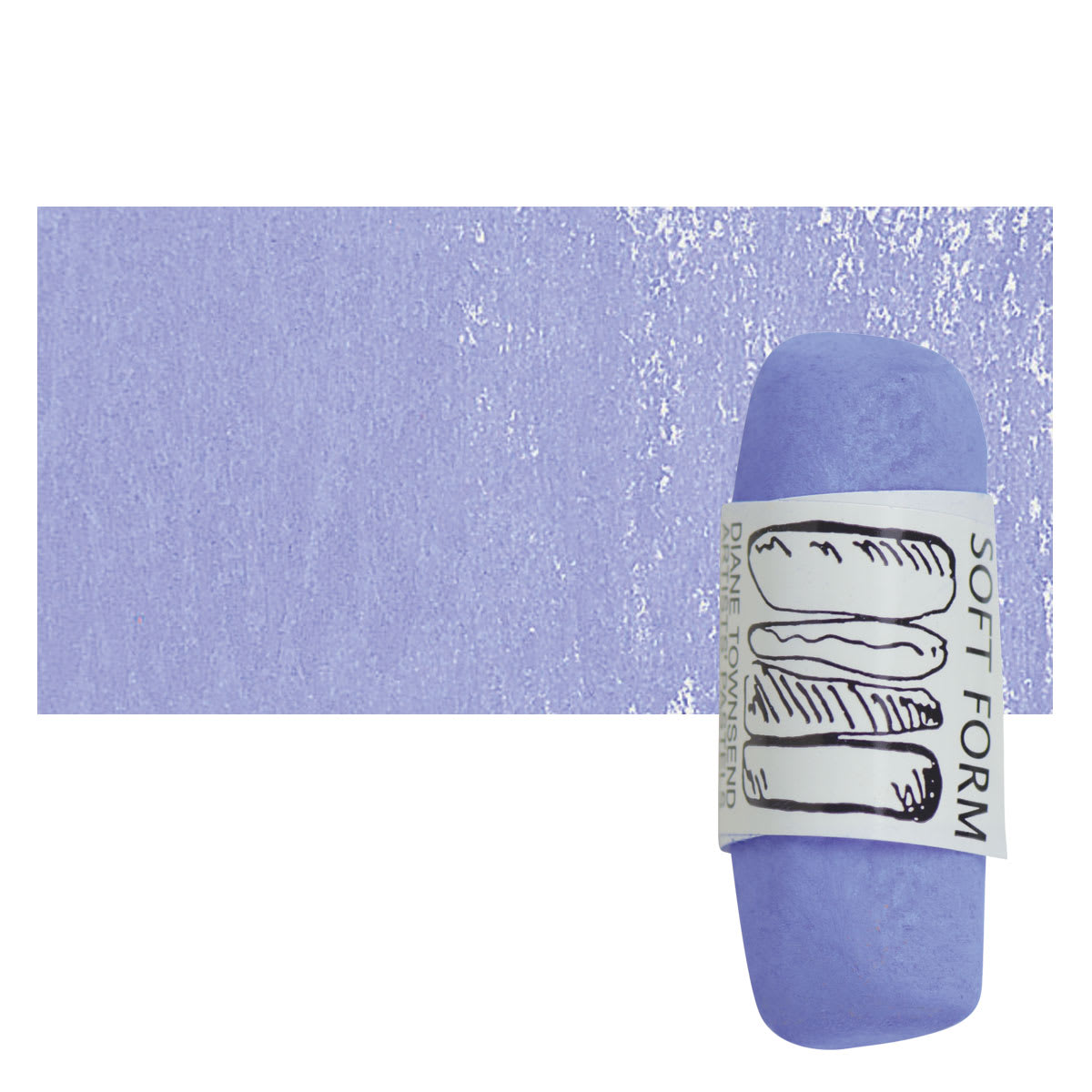 Townsend Artists' Soft Form Pastel - Ultramarine Blue (Light) pastel and swatch