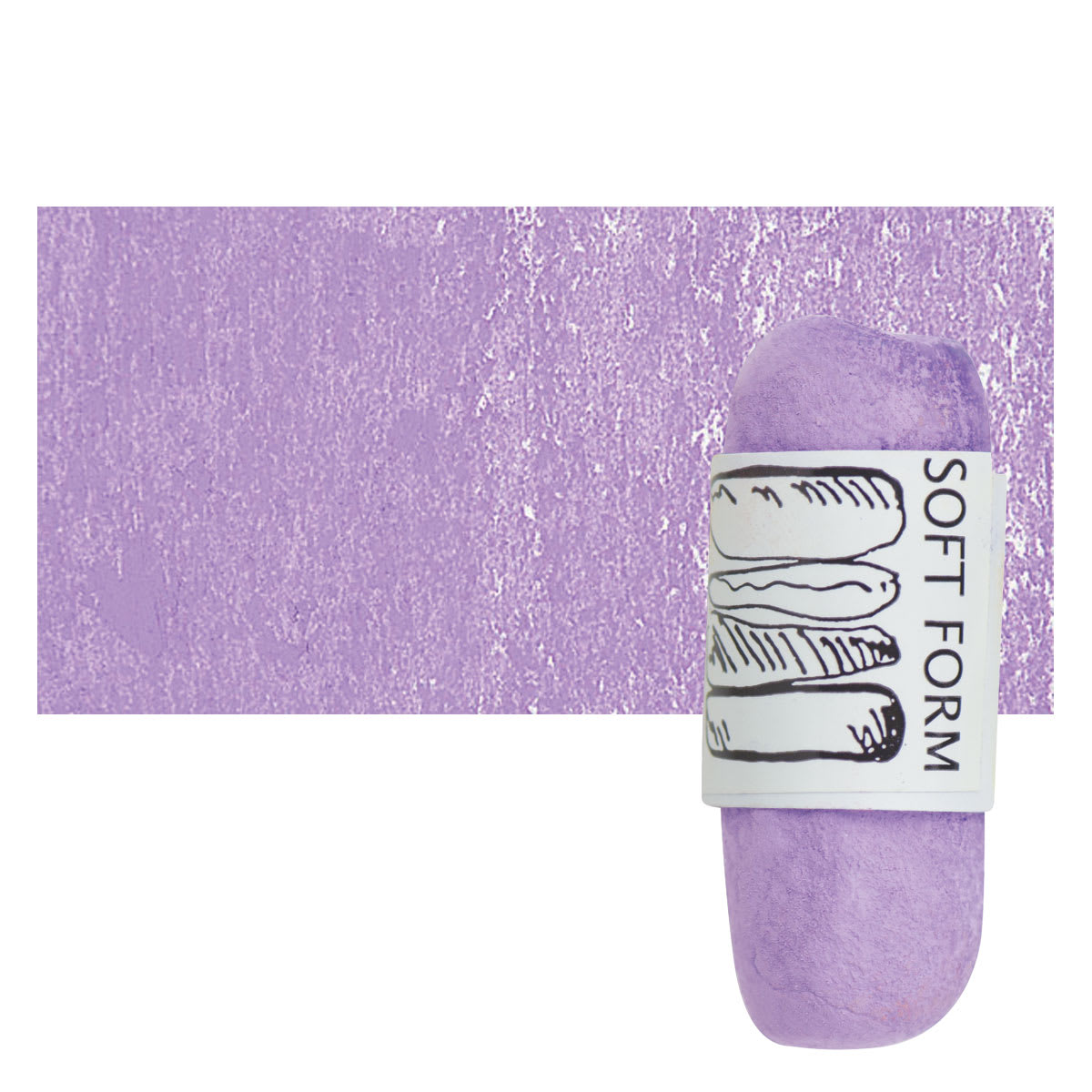 Townsend Artists' Soft Form Pastel - Ultramarine Violet 012 pastel and swatch
