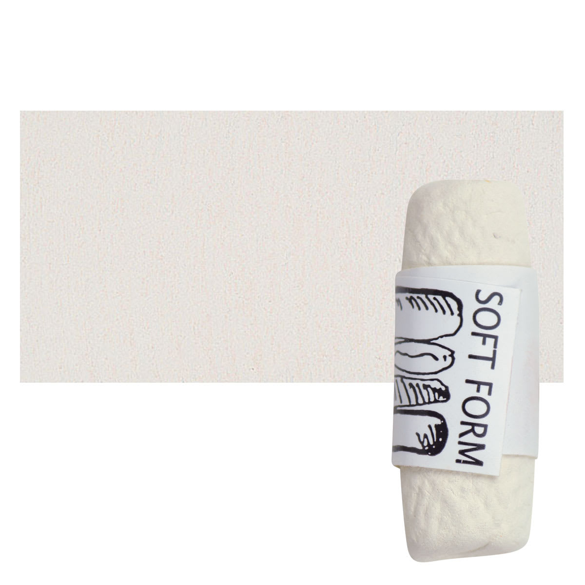 Townsend Artists' Soft Form Pastel - Warm Buff 078 pastel and swatch