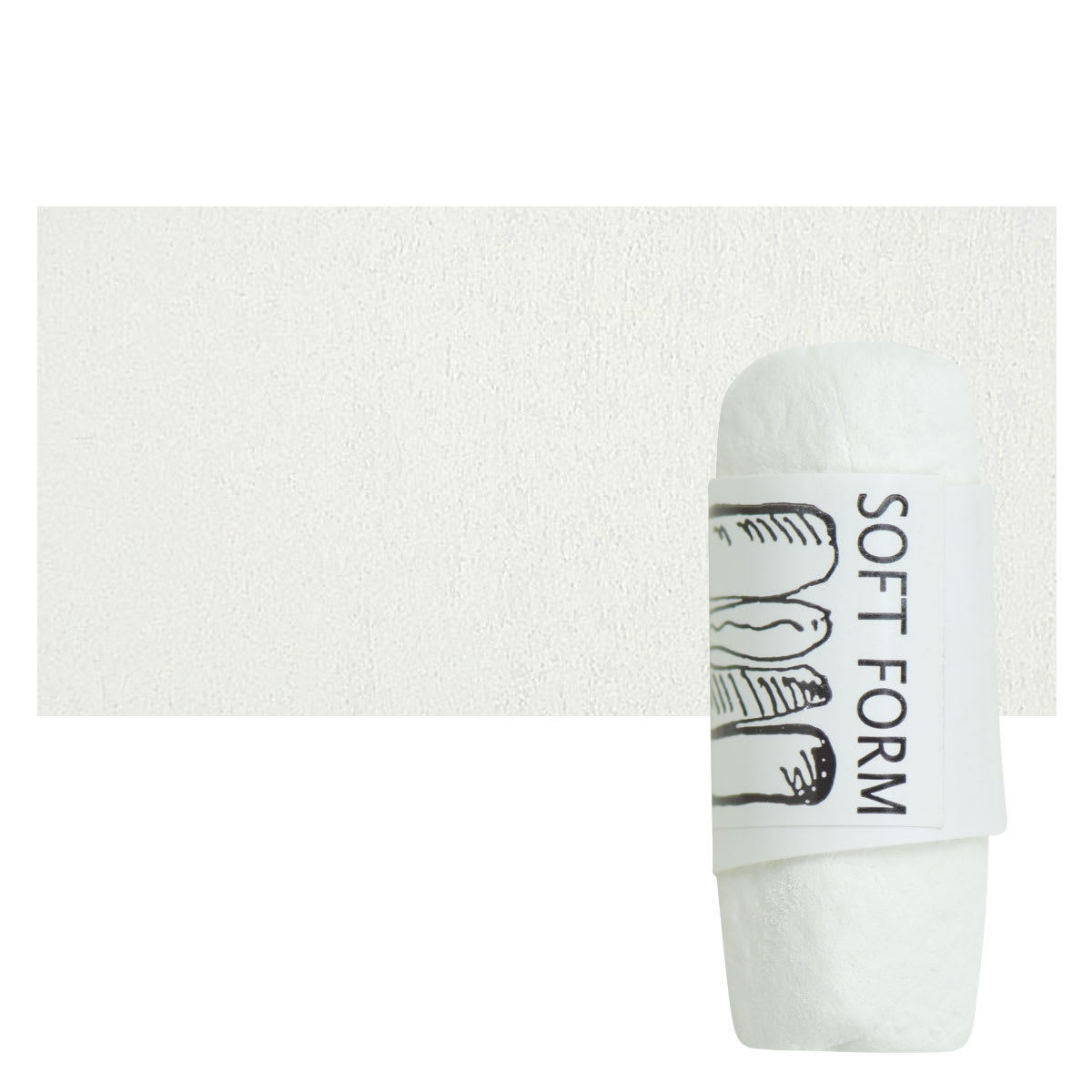 Townsend Artists' Soft Form Pastel - Yellow Gray (Light) pastel and swatch