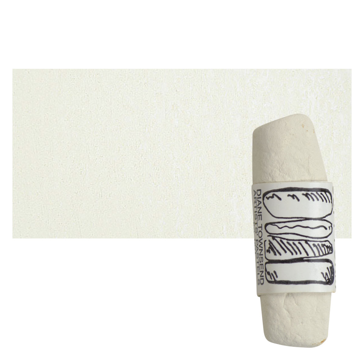 Townsend Artists' Soft Form Pastel - Yellow Gray 079 pastel and swatch