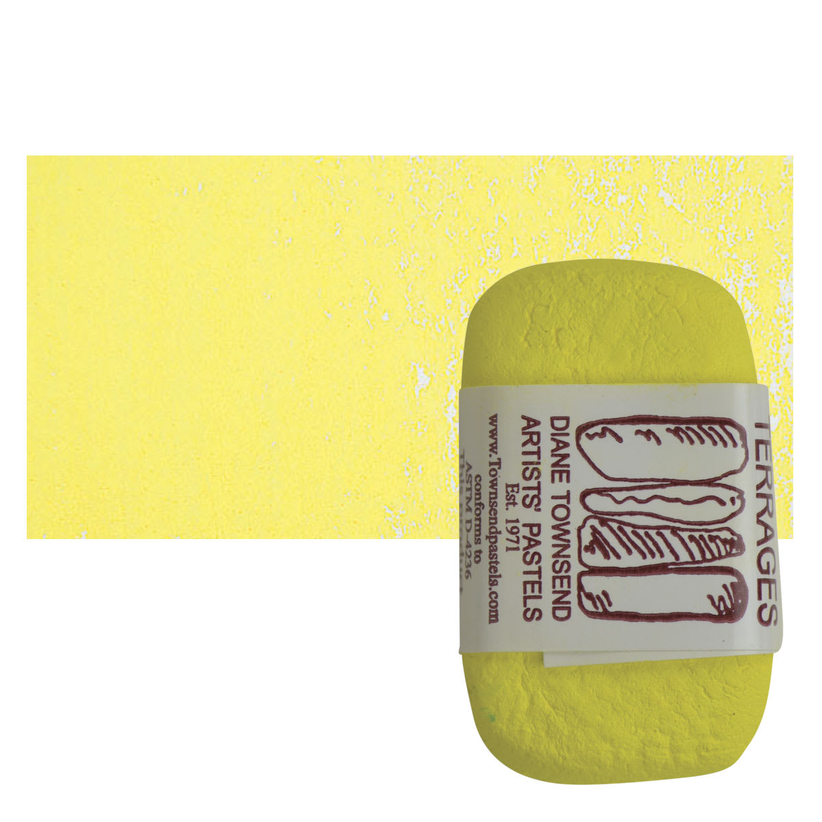 Townsend Terrages Pastel - Cadmium Yellow Light 70 pastel and swatch