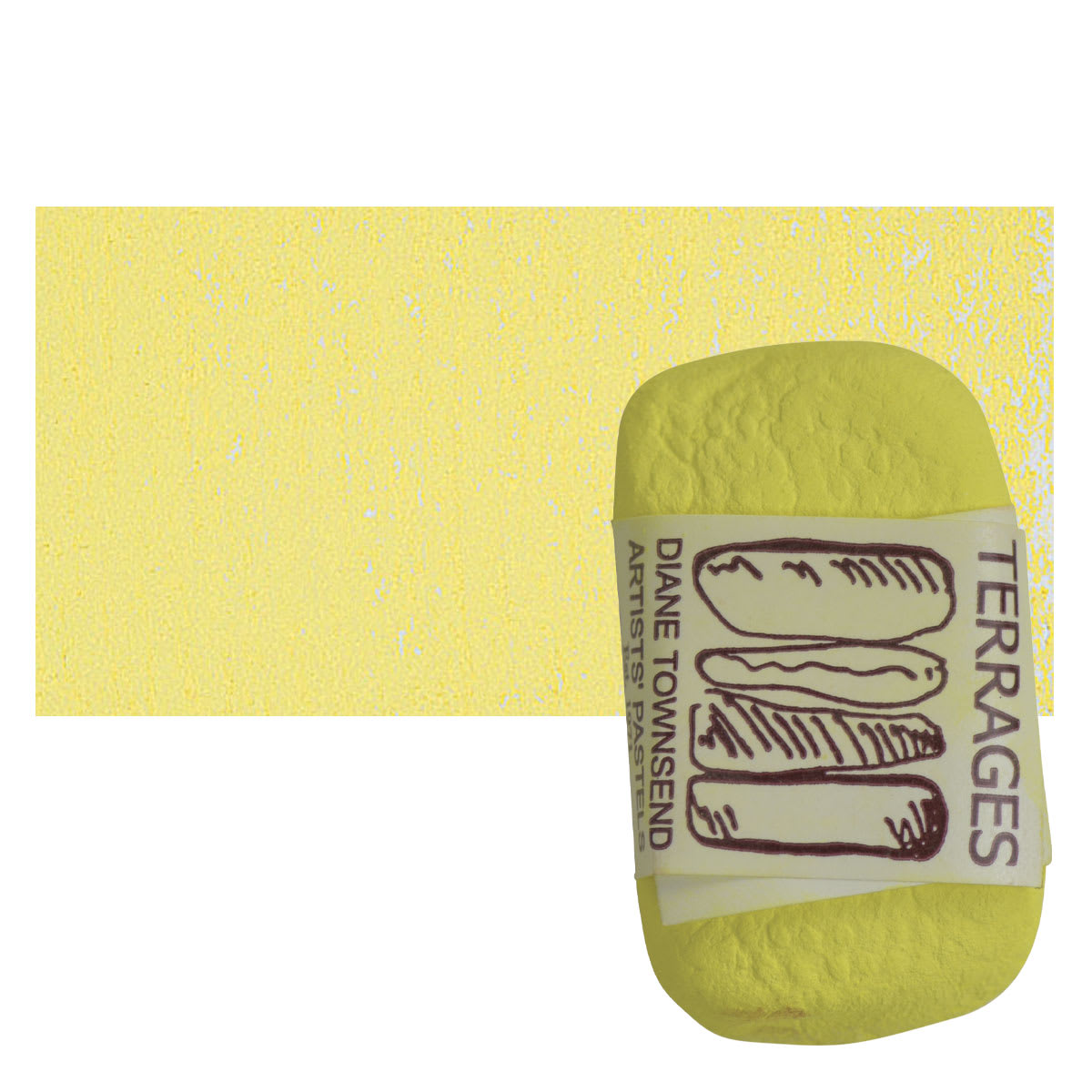 Townsend Terrages Pastel - Cadmium Yellow Light 71 pastel and swatch