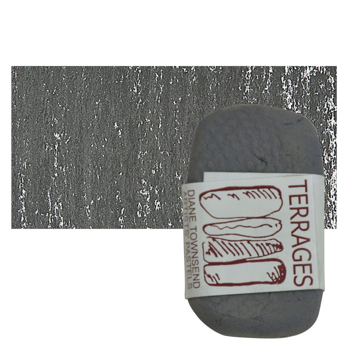 Townsend Terrages Pastel - Gray 123 pastel and swatch