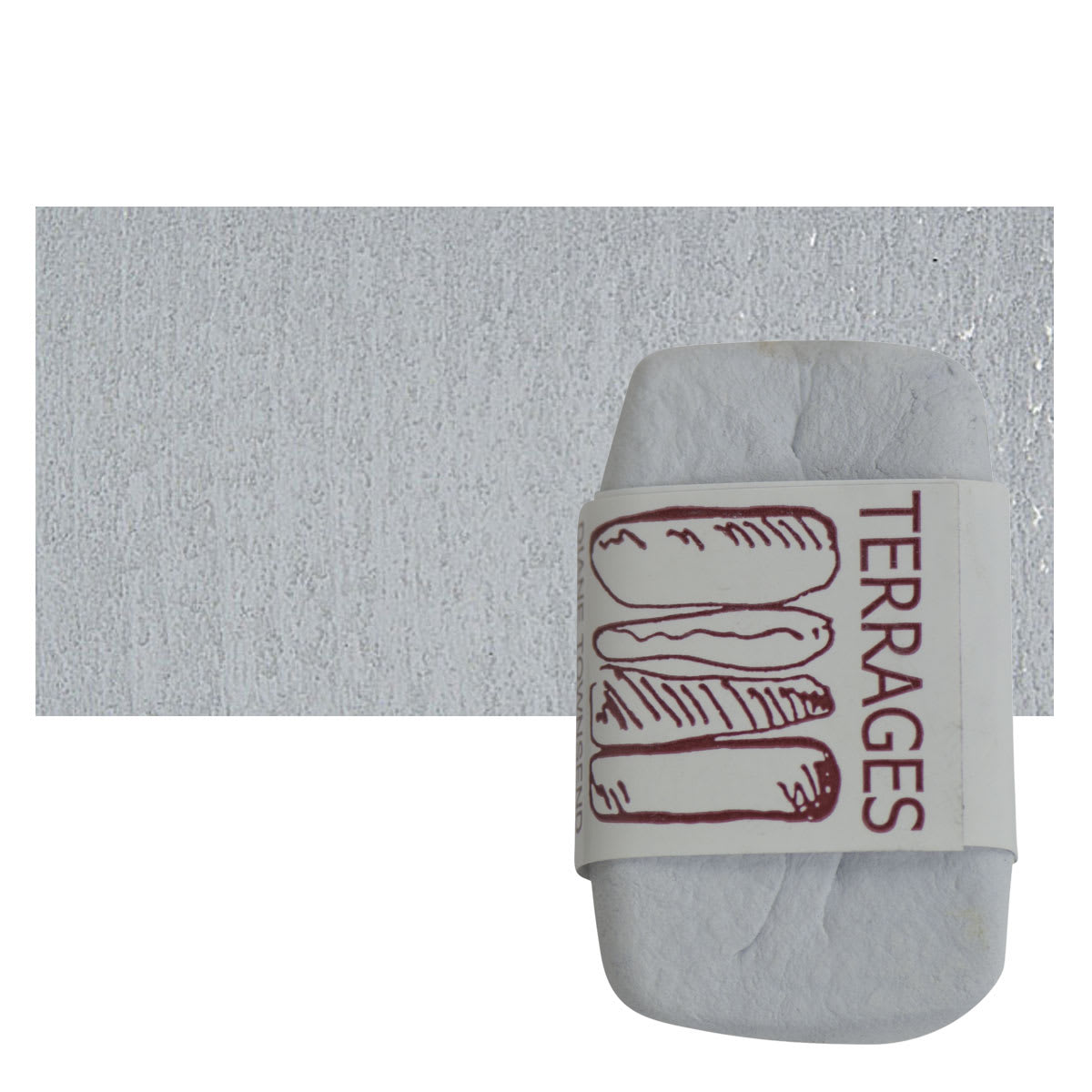 Townsend Terrages Pastel - Gray 125 pastel and swatch