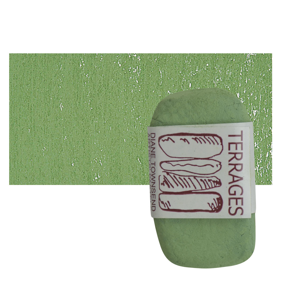 Townsend Terrages Pastel - Green Oxide 156 pastel and swatch