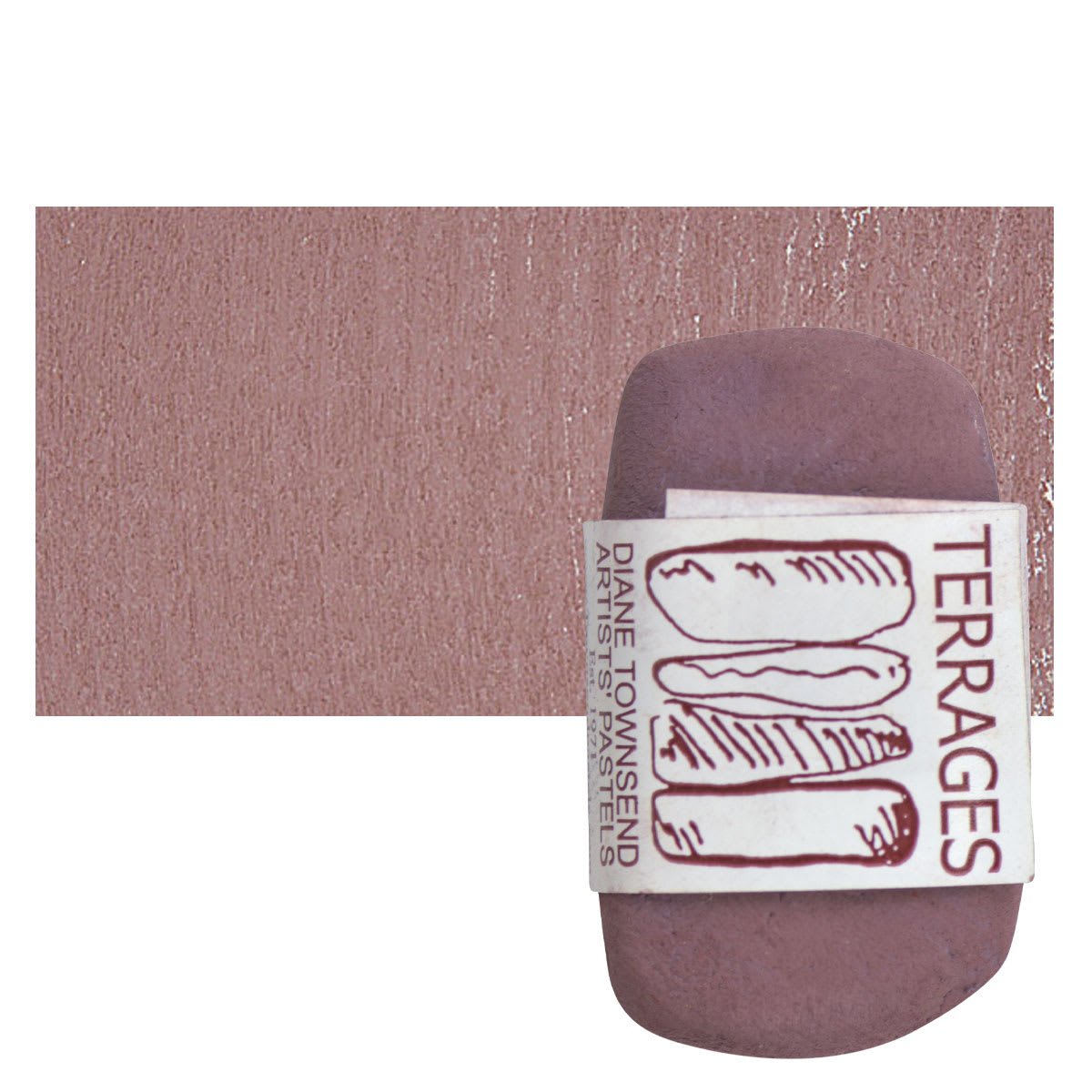 Townsend Terrages Pastel - Mars Violet 95 pastel and swatch