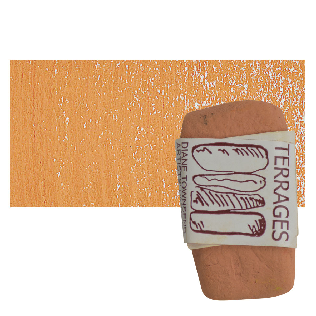 Townsend Terrages Pastel - Napthol Red Mix pastel and swatch