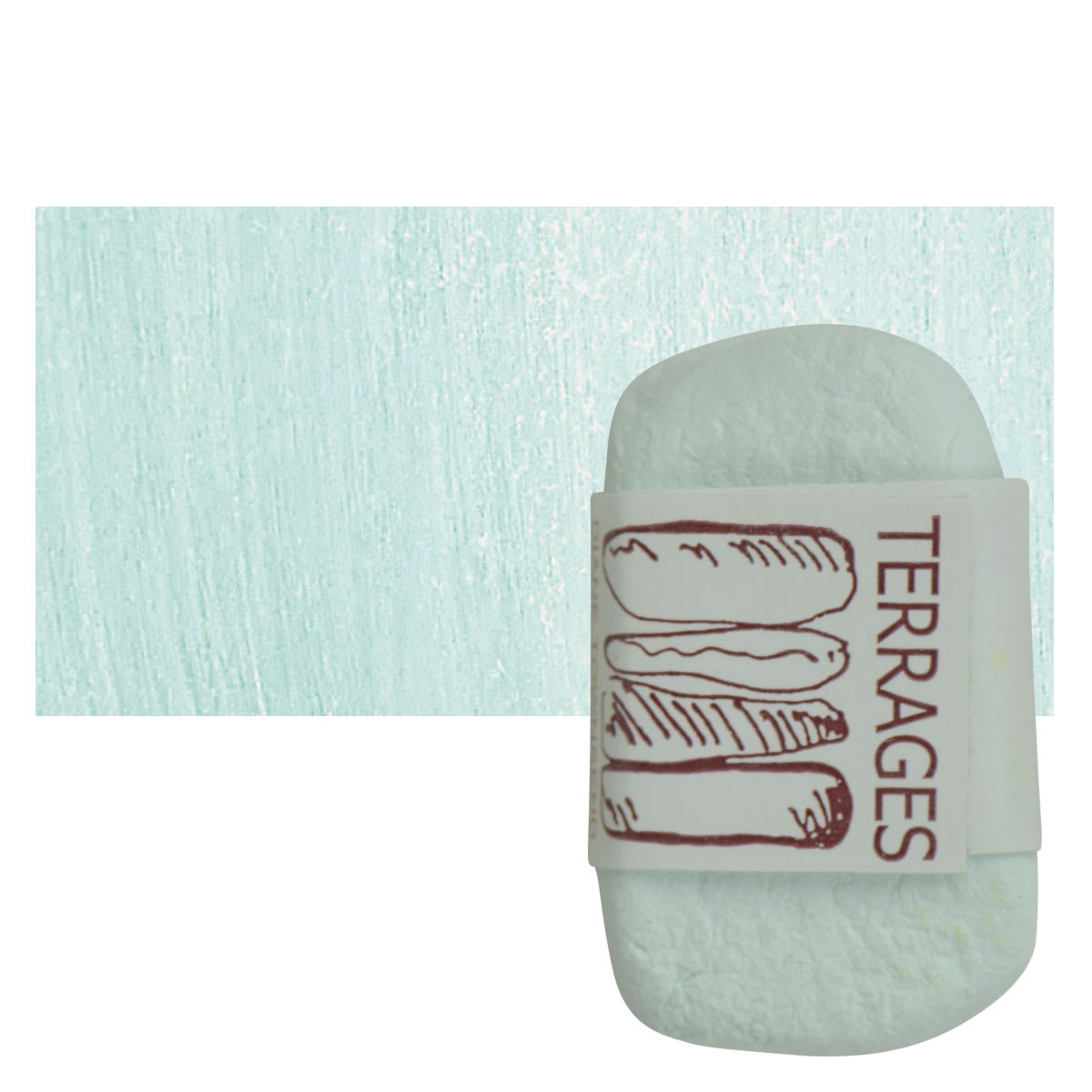 Townsend Terrages Pastel - Phthalo Green 146 pastel and swatch