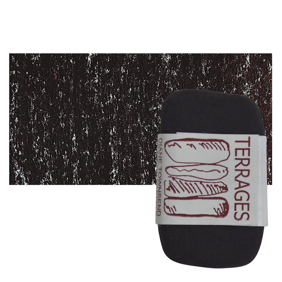 Townsend Terrages Pastel - Quinacridone Magenta 179 pastel and swatch