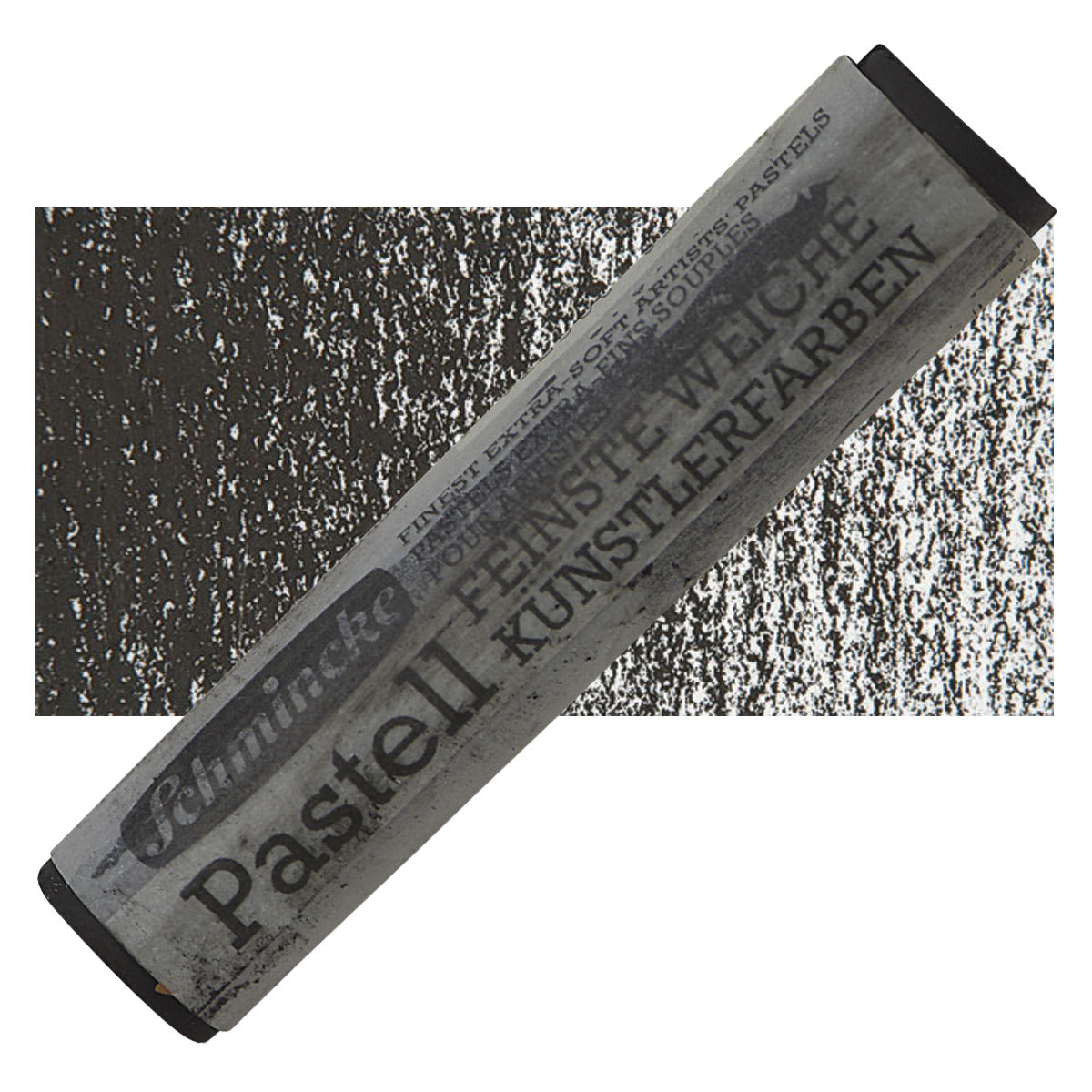 Schmincke Soft Pastel - Black D pastel and swatch