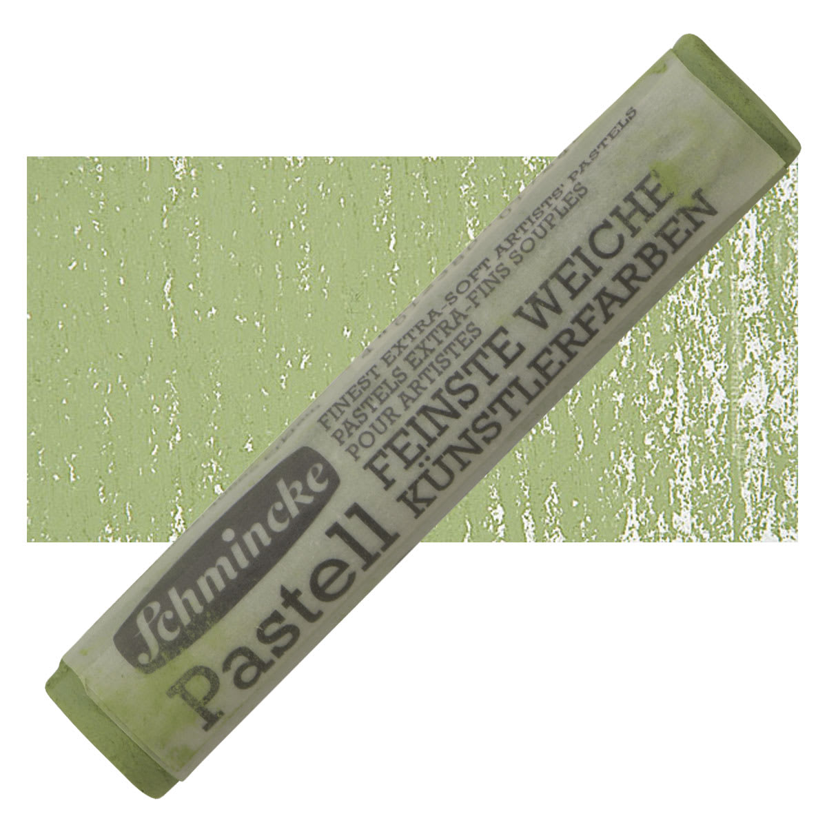 Schmincke Soft Pastel - Bohemian Green H pastel and swatch