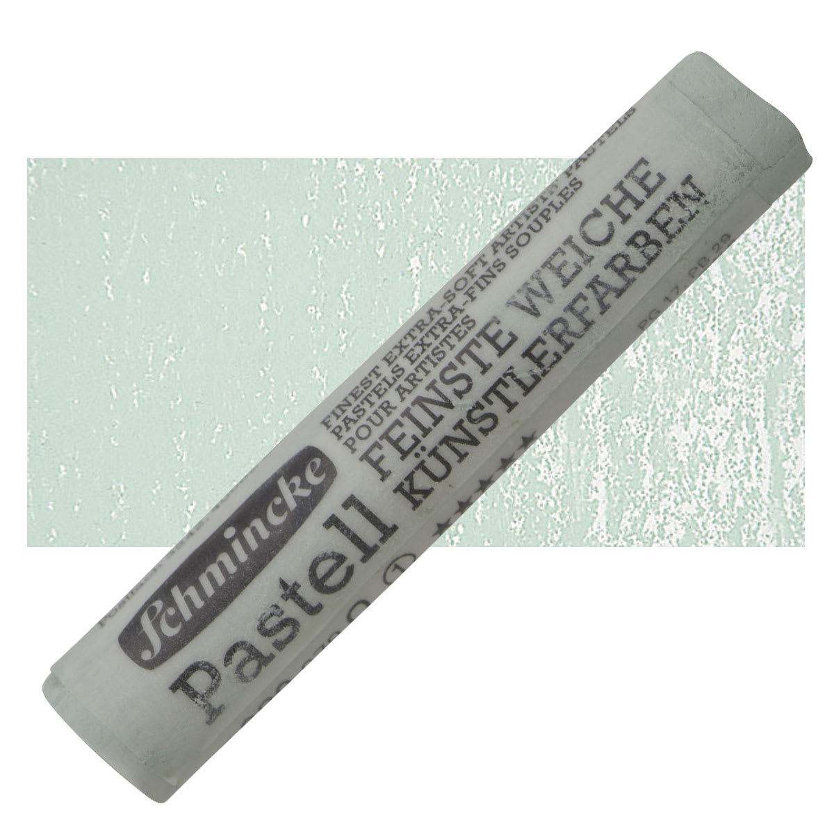 Schmincke Soft Pastel - Cold Green 1 O pastel and swatch