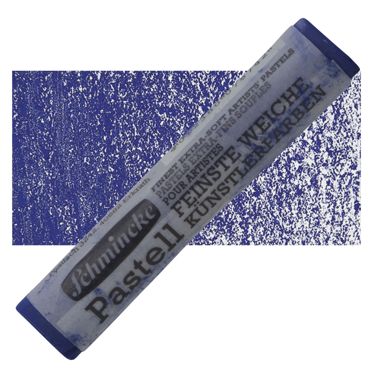 Schmincke Soft Pastel - Delft Blue B pastel and swatch