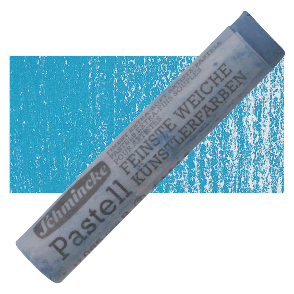 Schmincke Soft Pastel - Greenish Blue B pastel and swatch