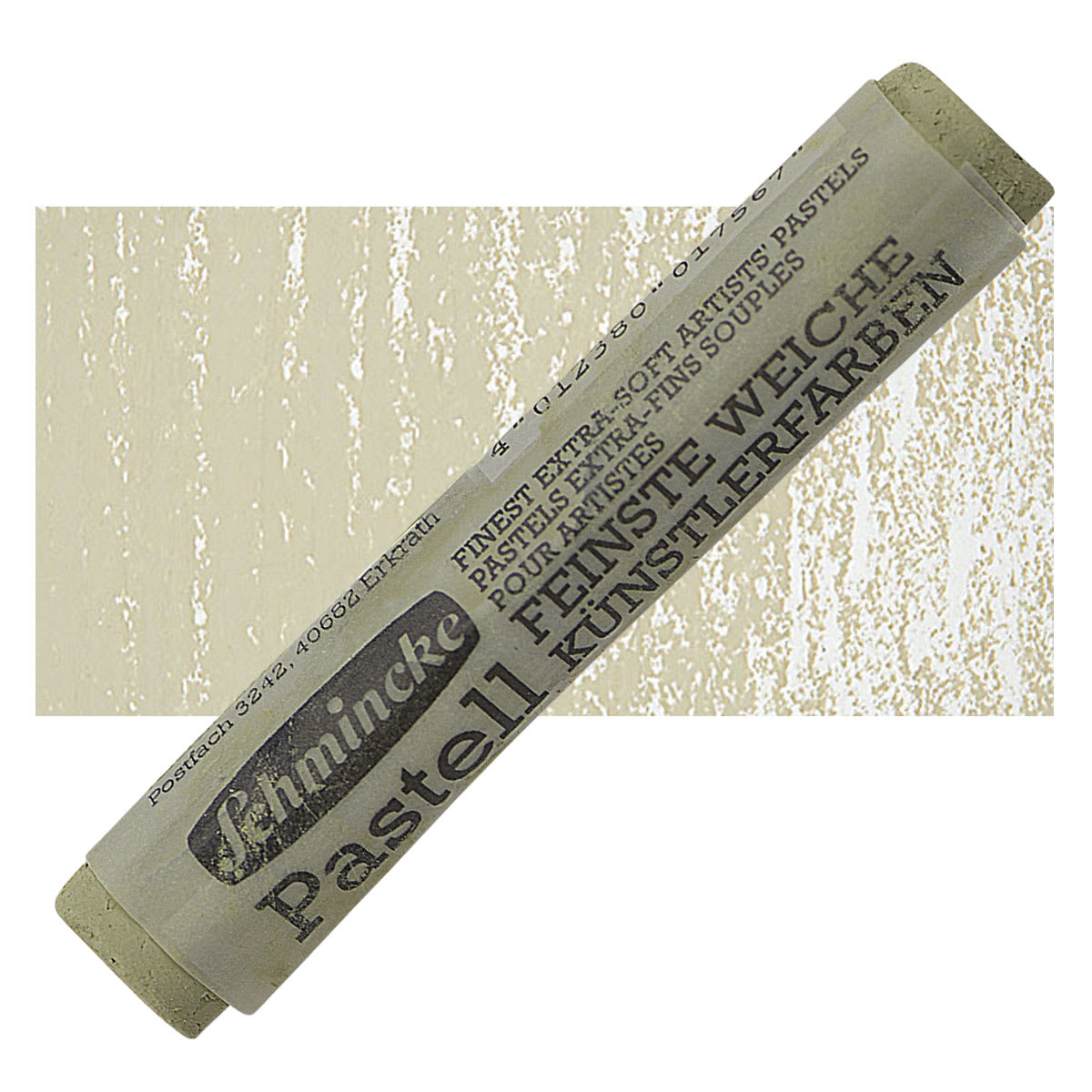 Schmincke Soft Pastel - Greenish Gray 1 O pastel and swatch