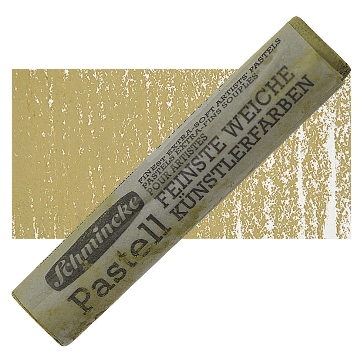 Schmincke Soft Pastel - Greenish Umber H pastel and swatch