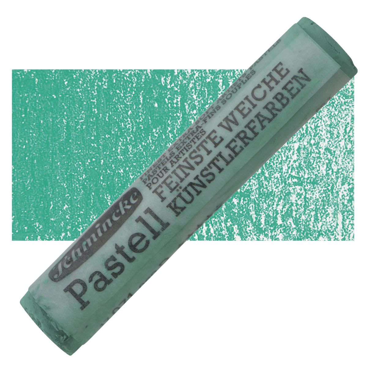 Schmincke Soft Pastel - Light Green D pastel and swatch