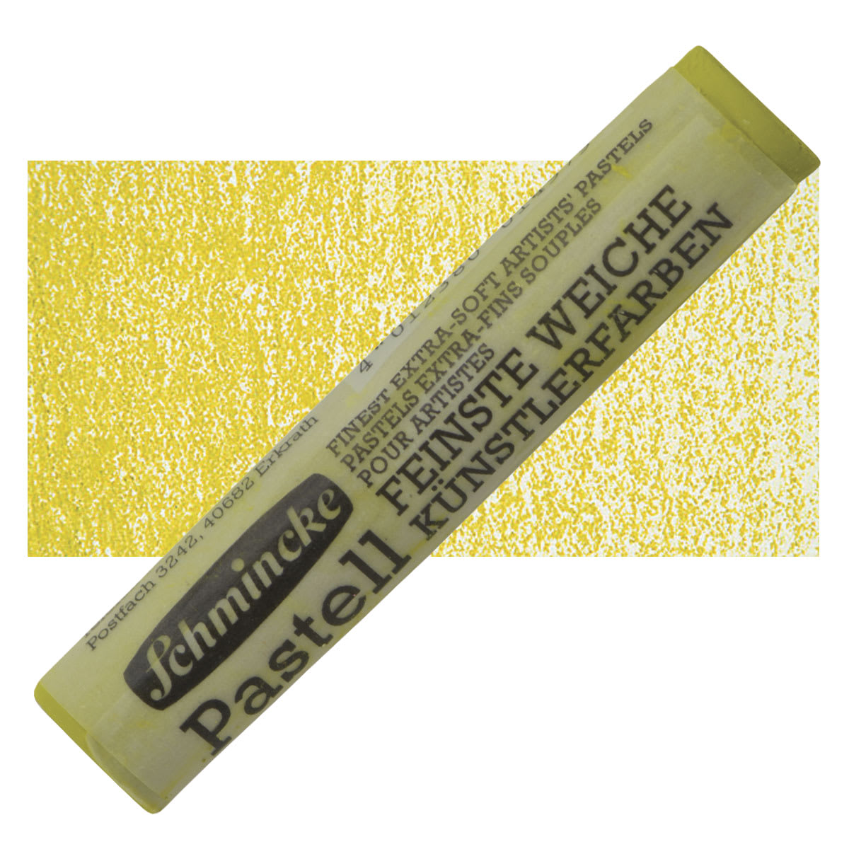 Schmincke Soft Pastel - Permanent Yellow 2 Light B pastel and swatch