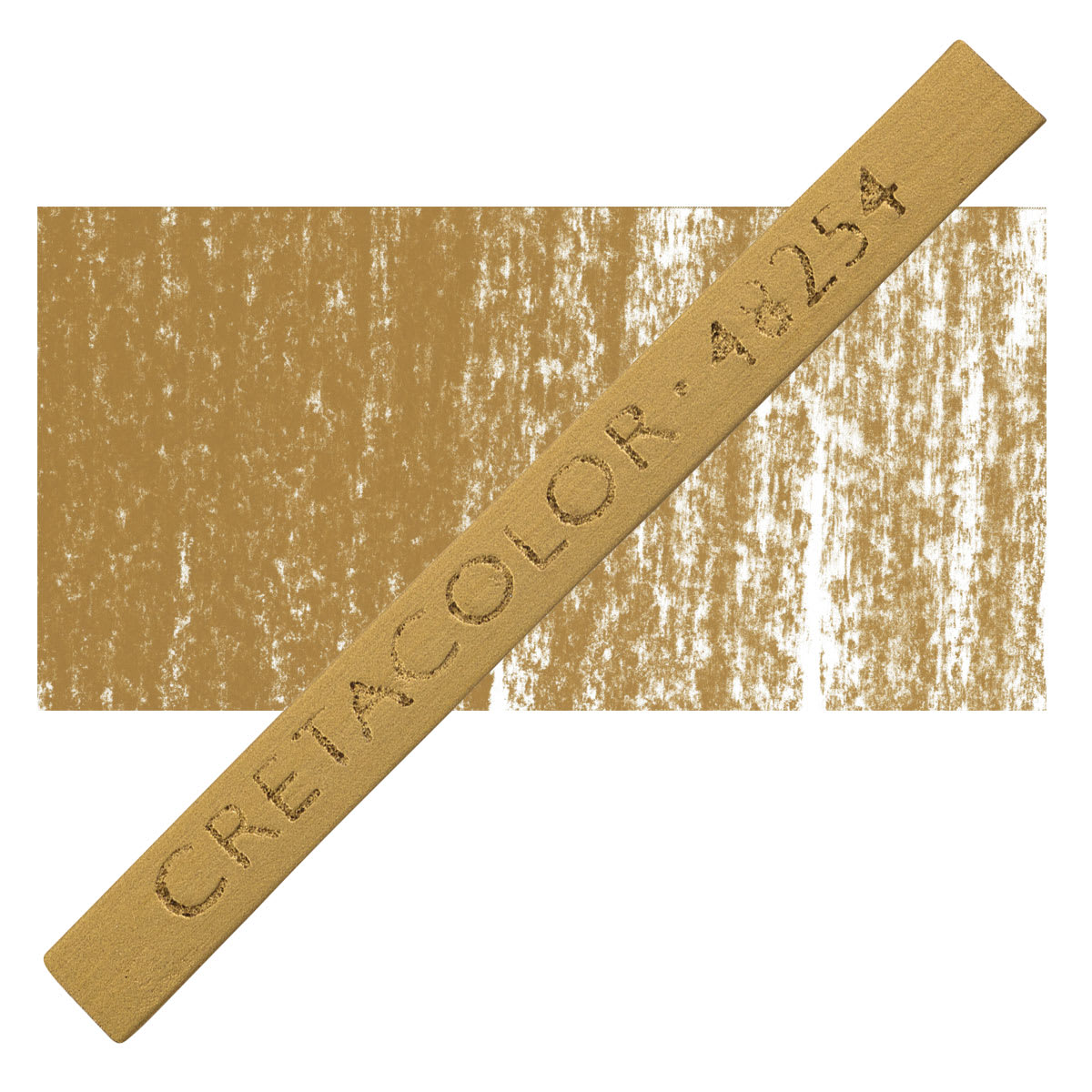 Cretacolor Pastel Carre Hard Pastel - Gold pastel and swatch