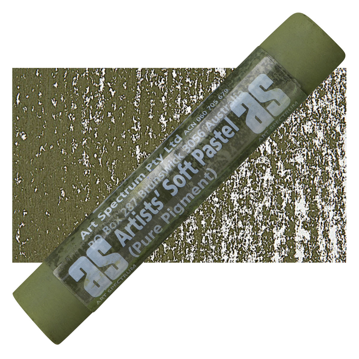 Art Spectrum Artists' Soft Pastel - Australian Leaf Green Dark 576P pastel and swatch