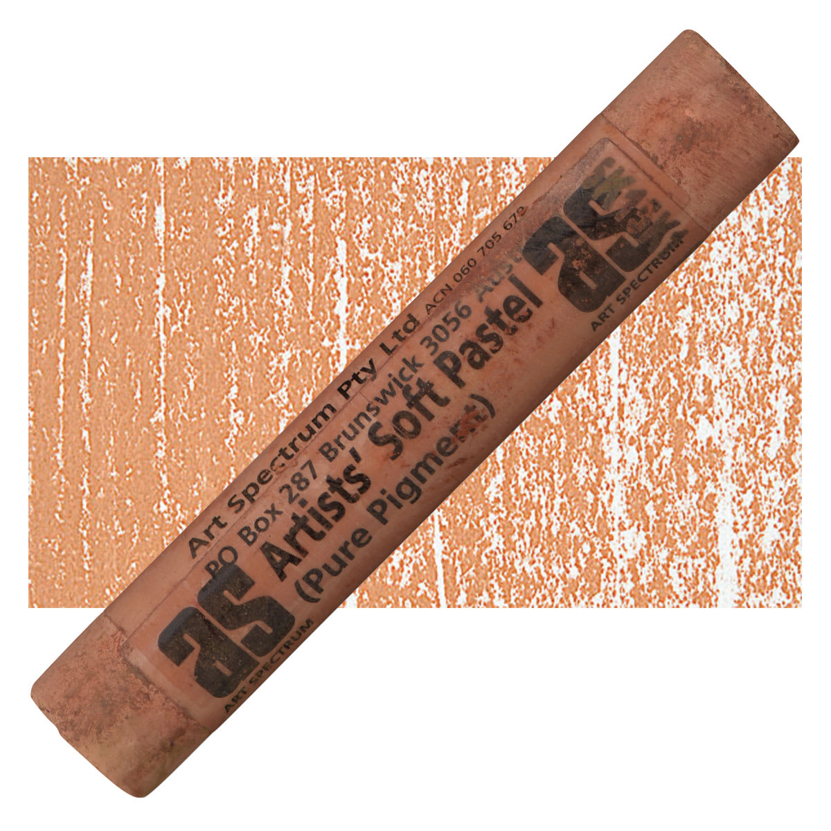 Art Spectrum Artists' Soft Pastel - Burnt Sienna 548V pastel and swatch