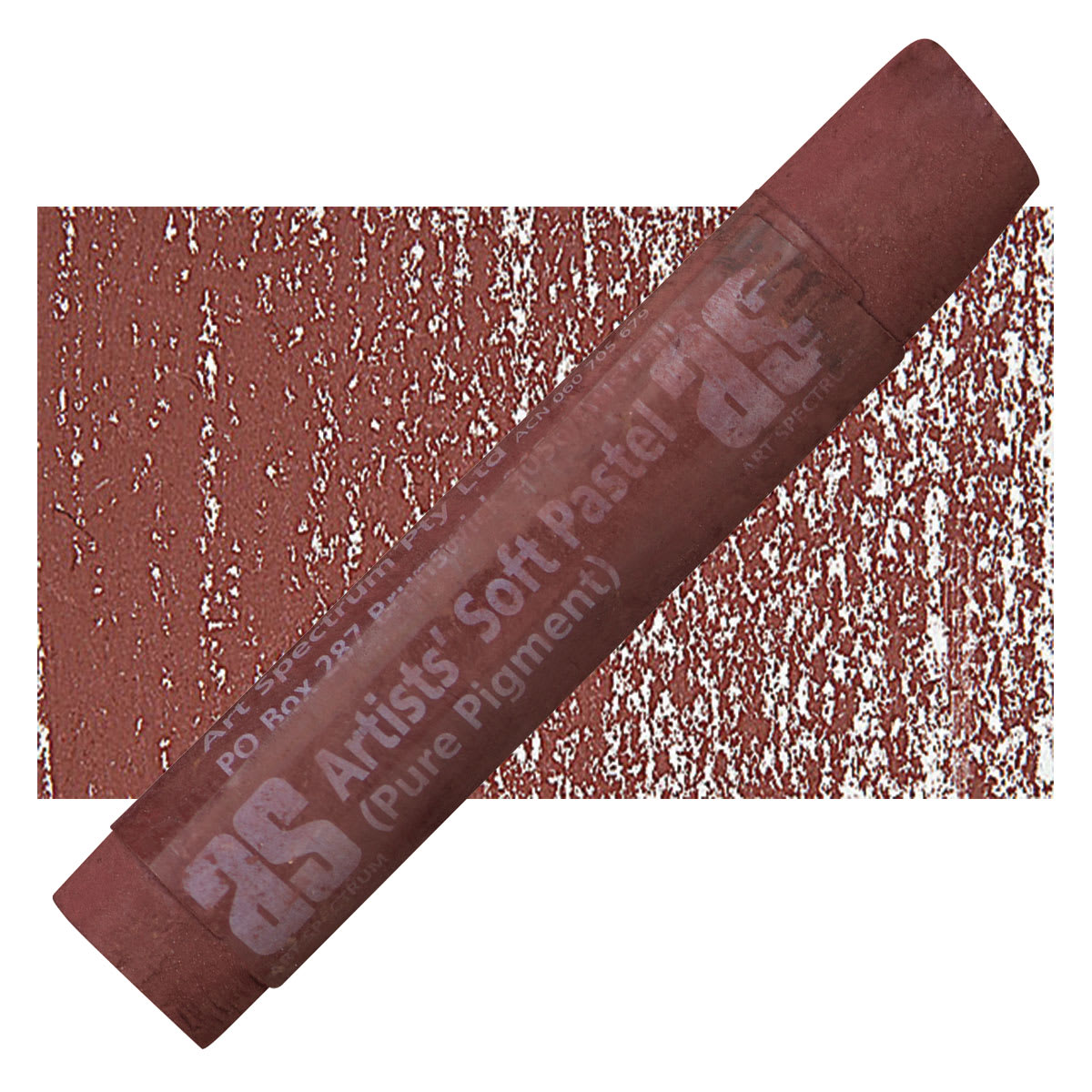 Art Spectrum Artists' Soft Pastel - Caput Mortuum 554P pastel and swatch