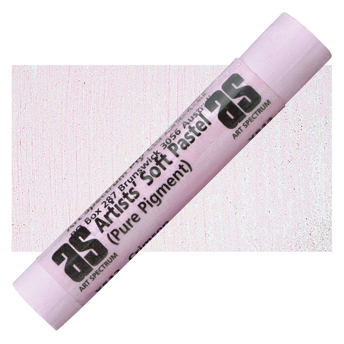 Art Spectrum Artists' Soft Pastel - Crimson 512X pastel and swatch