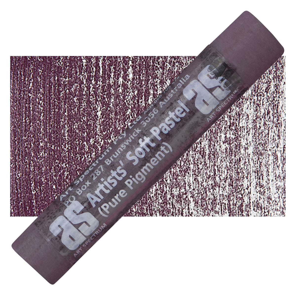 Art Spectrum Artists' Soft Pastel - Flinders Red Violet 517D pastel and swatch