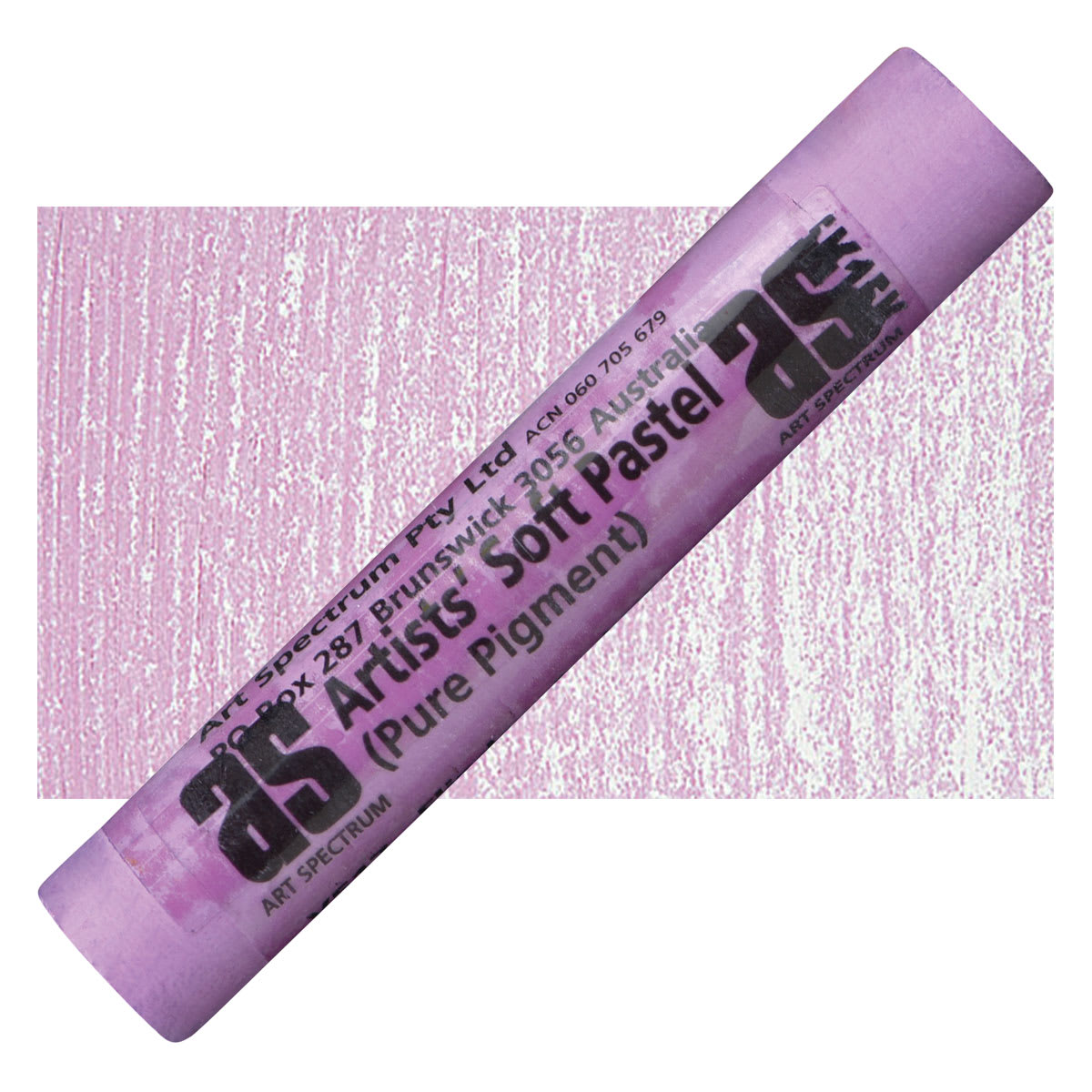Art Spectrum Artists' Soft Pastel - Flinders Red Violet 517V pastel and swatch