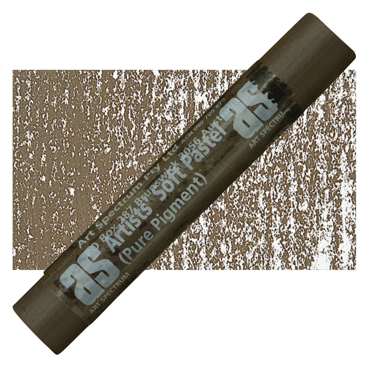 Art Spectrum Artists' Soft Pastel - Raw Umber 550N pastel and swatch