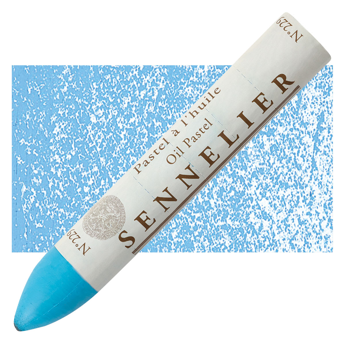 Sennelier Oil Pastel Grand - English Gray oil pastel and swatch