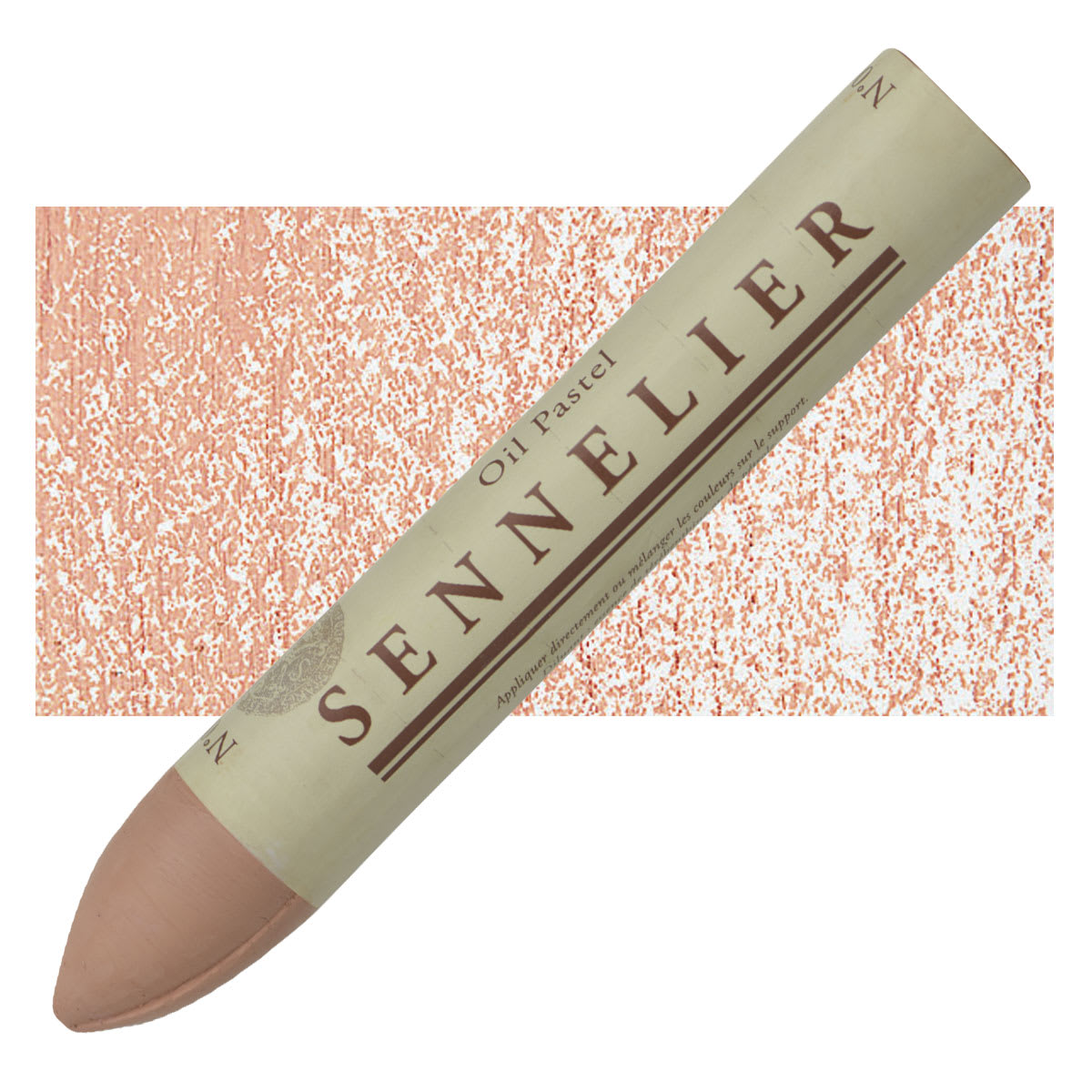 Sennelier Oil Pastel Grand - Rose Ochre Deep oil pastel and swatch