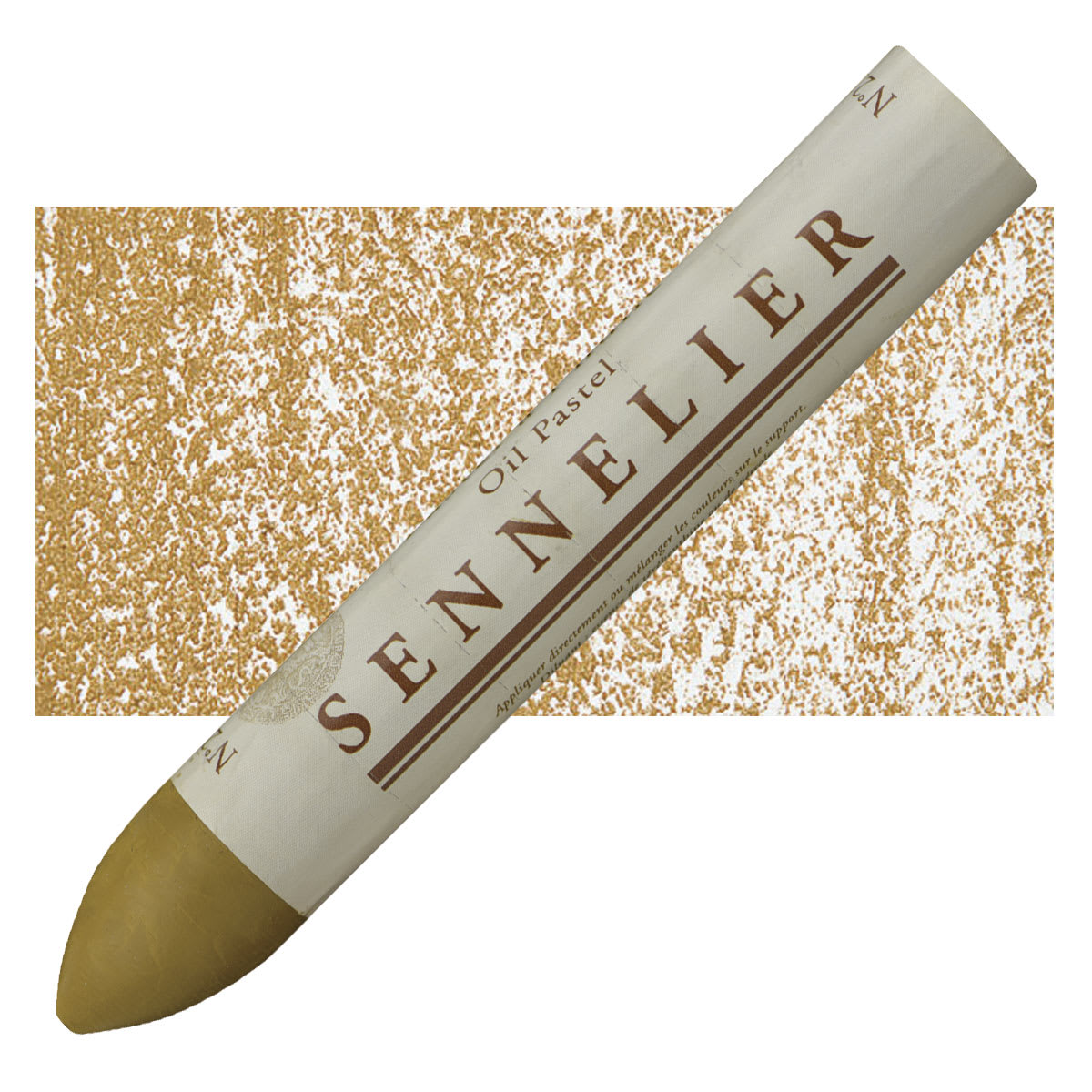 Sennelier Oil Pastel Grand - Havana Ochre oil pastel and swatch