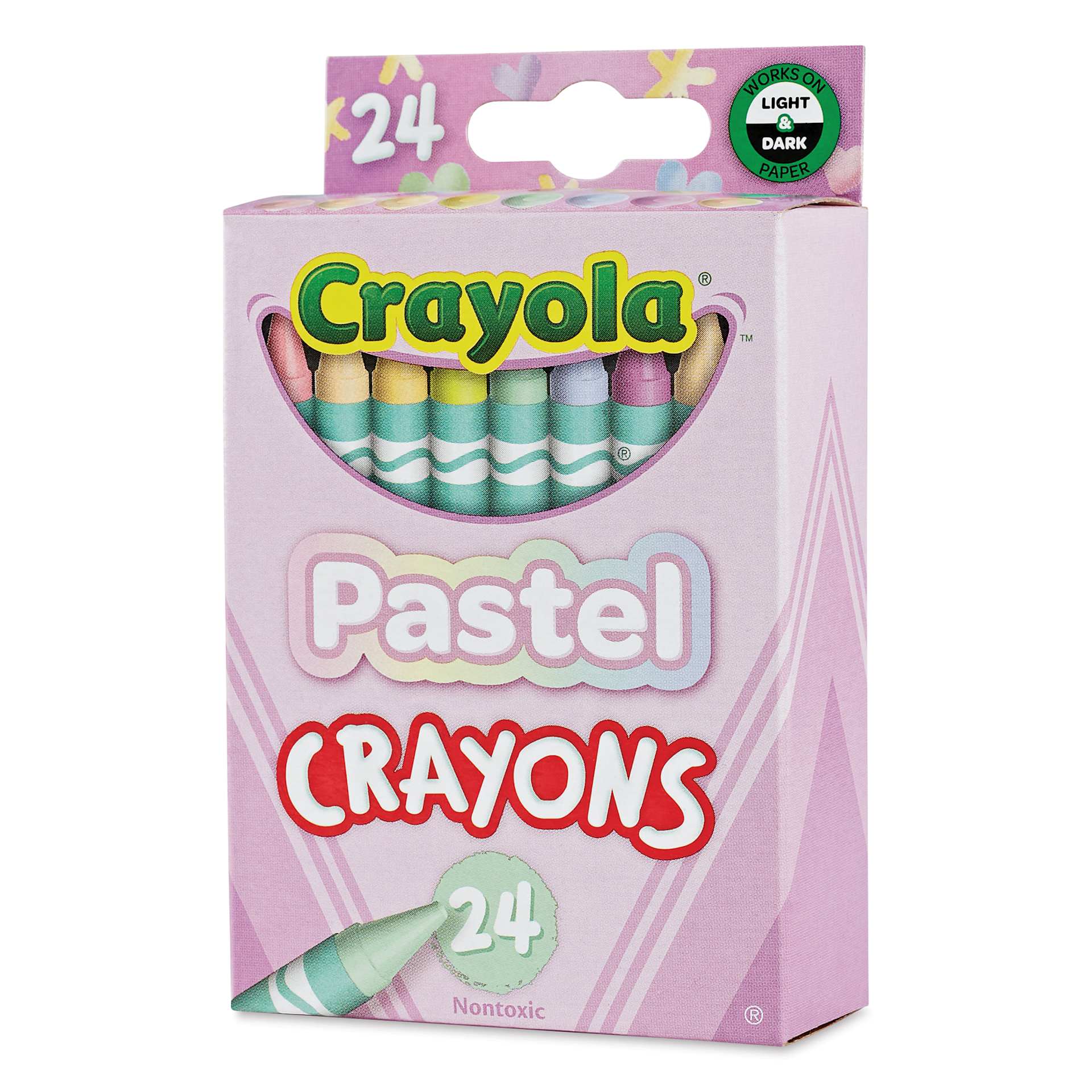 Crayola Regular Crayon Set - Set of 24, Pastel Crayola Regular Crayon Set - Set of 24, Pastel