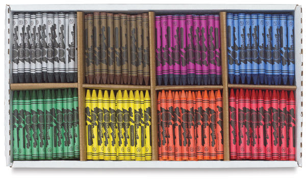 Prang Crayons - Pkg of 800, colors shown