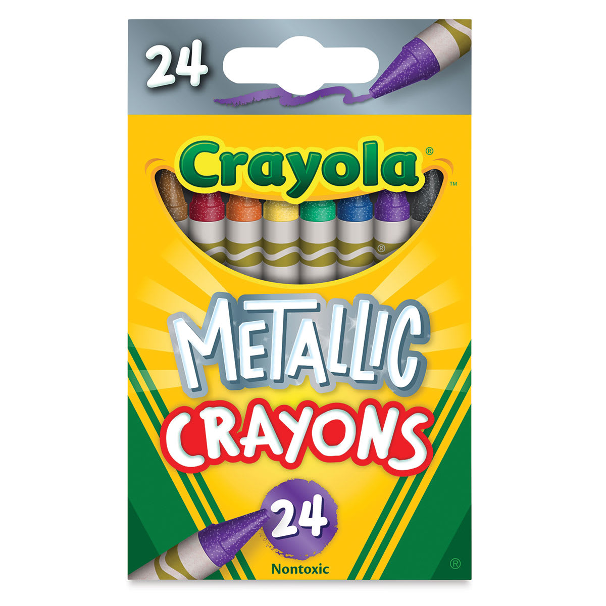 Metallic Crayon Set 24-Color Metallic Set