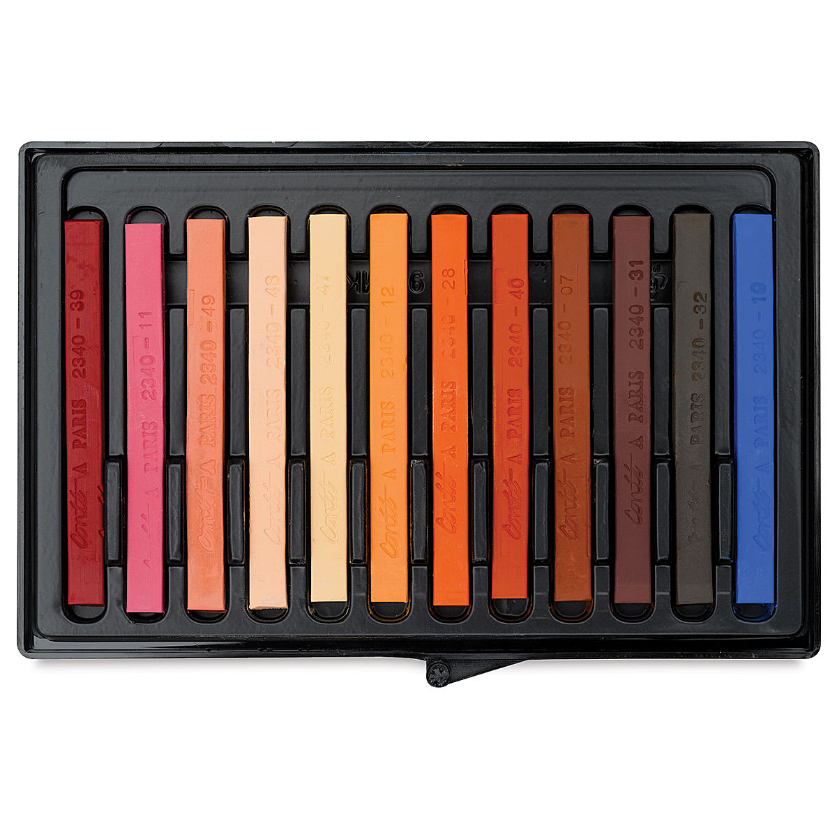 Conté à Paris Colour Pastel Carrés Set of 12, Portrait Colors. Inside package