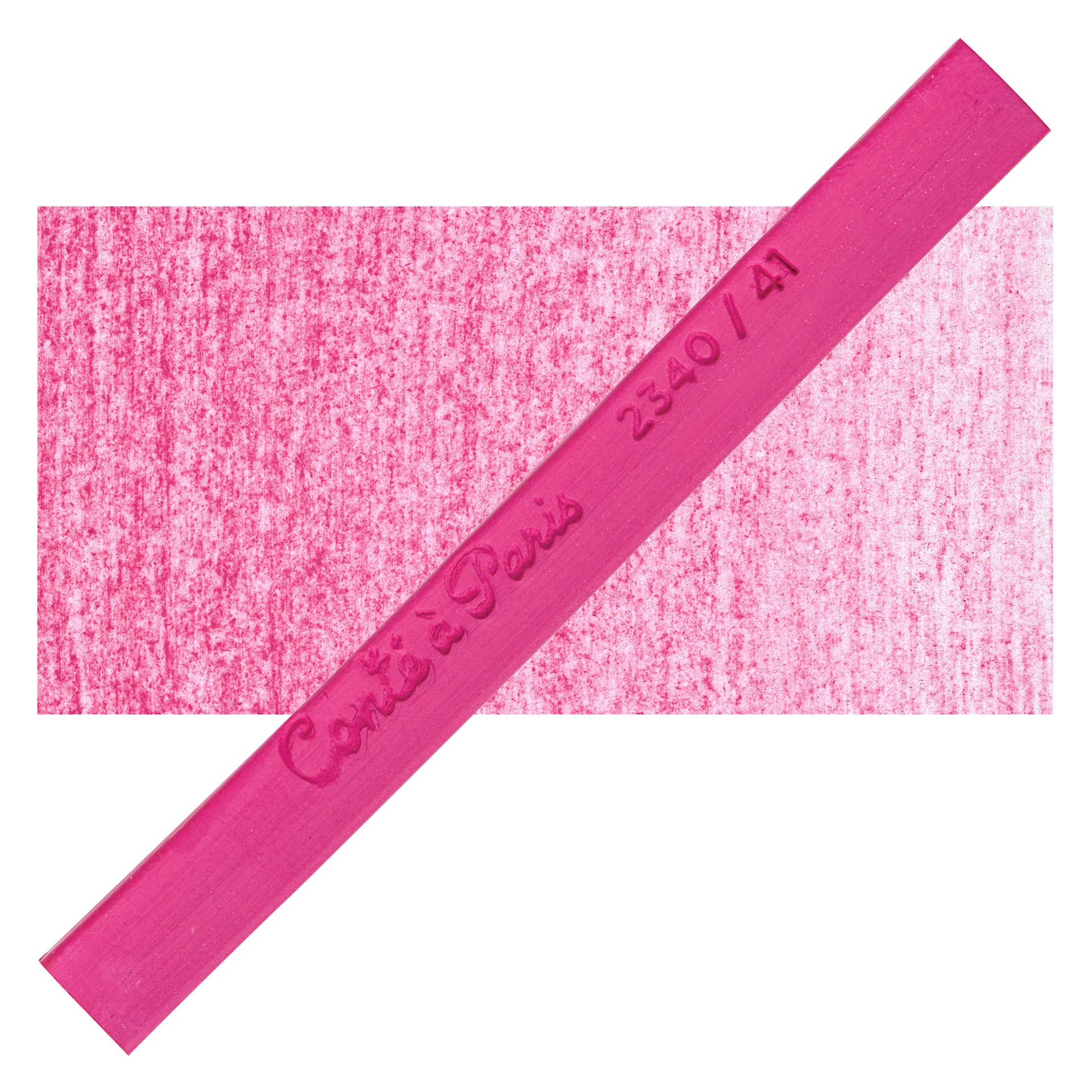 Conté à Paris Colour Pastel Carré - Cyclamen 41, Single Carré and swatch