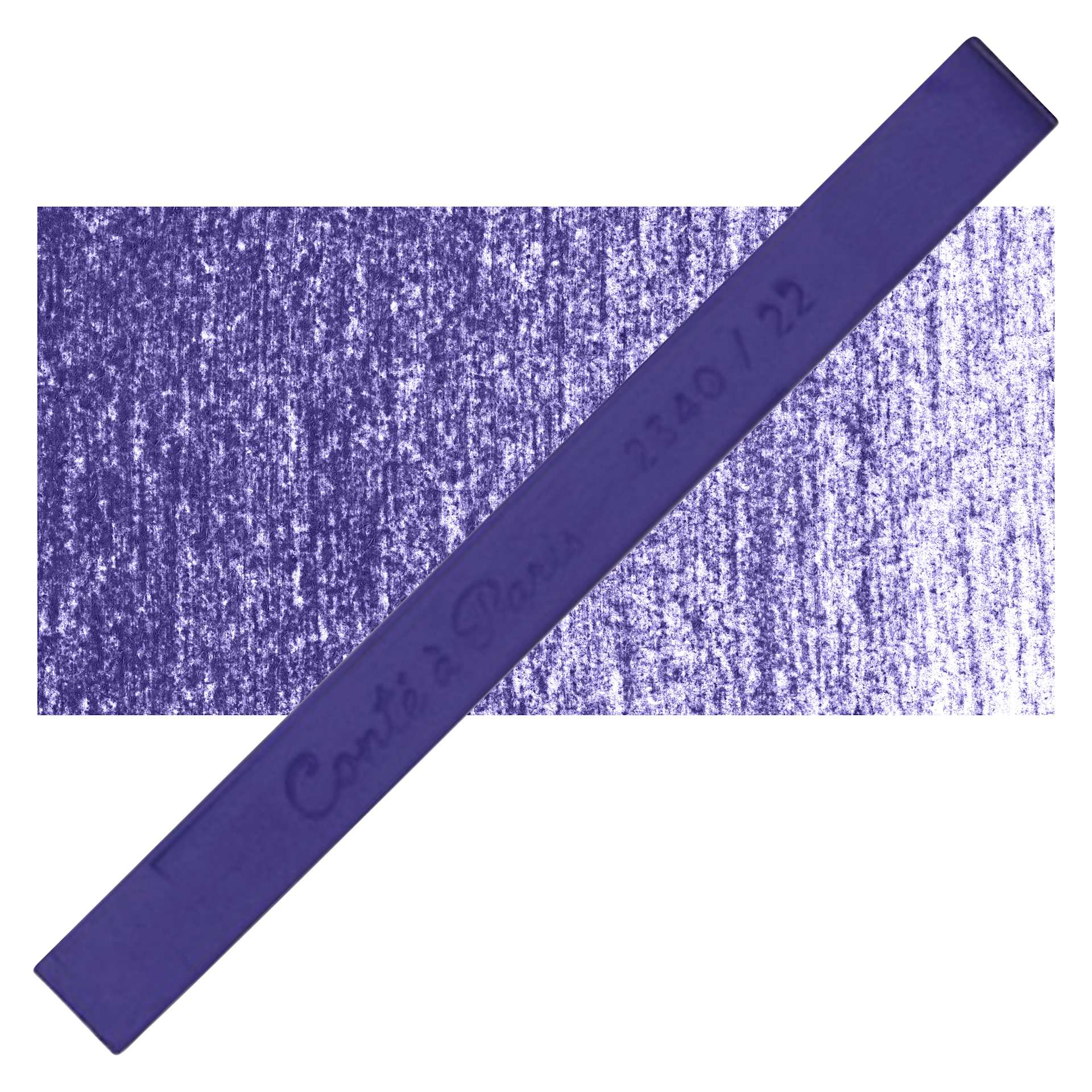 Conté à Paris Colour Pastel Carré - Prussian Blue 22, Single Carré and swatch