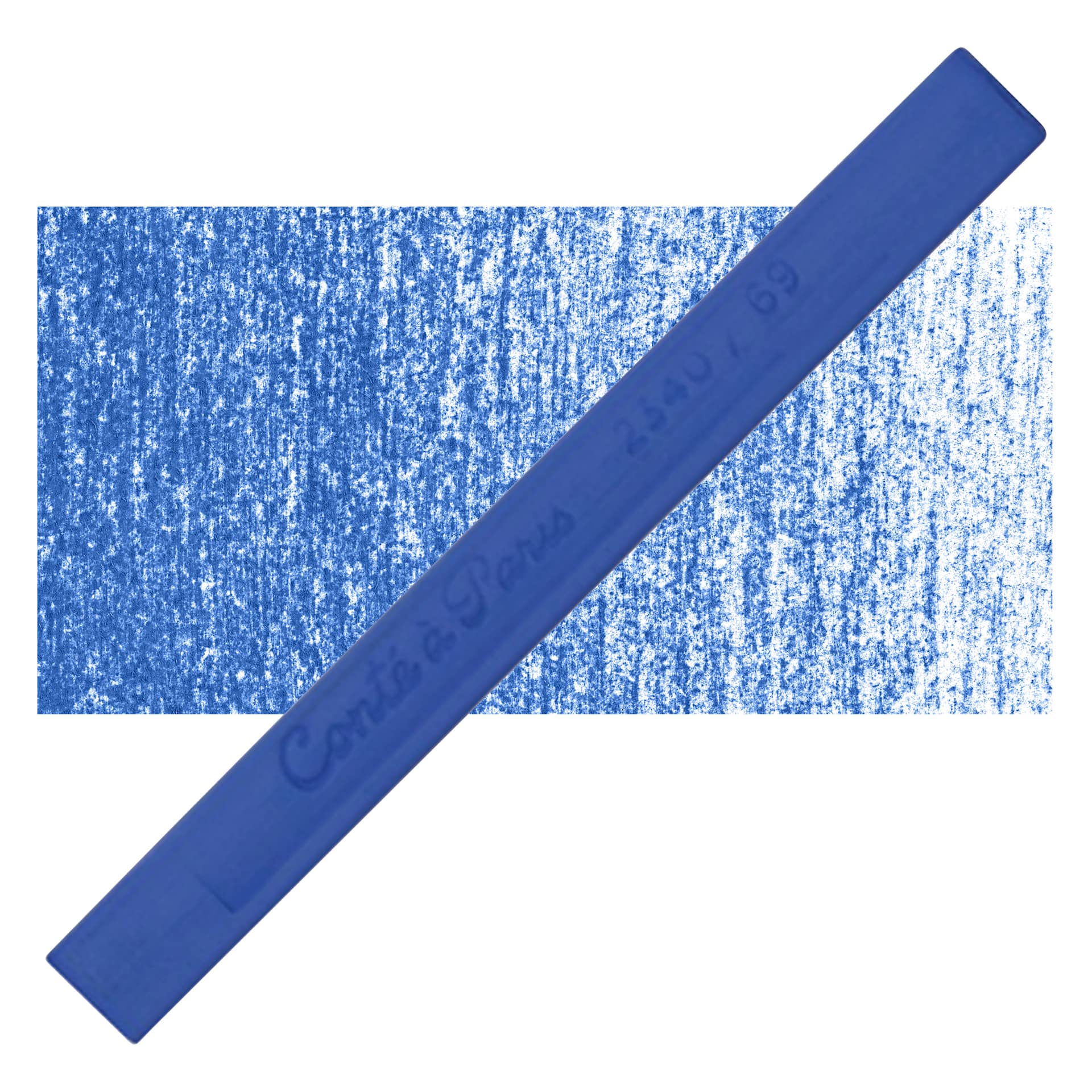 Conté à Paris Colour Pastel Carré - Cobalt Blue 69, Single Carré and swatch