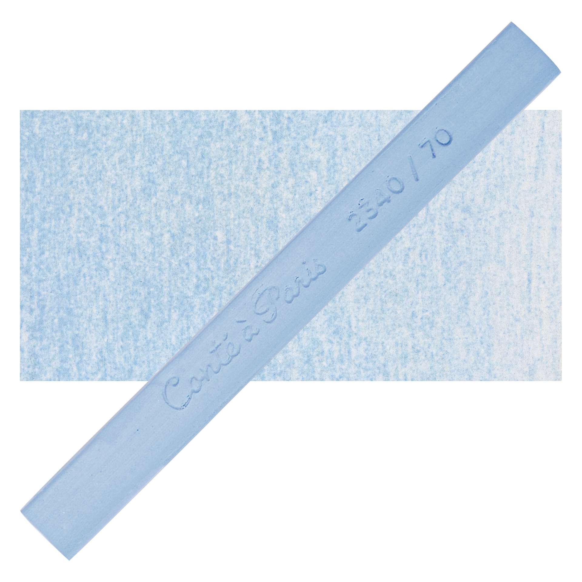 Conté à Paris Colour Pastel Carré - Space Blue 70, Single Carré and swatch